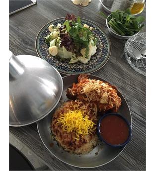 نرگسى پلو با گردن