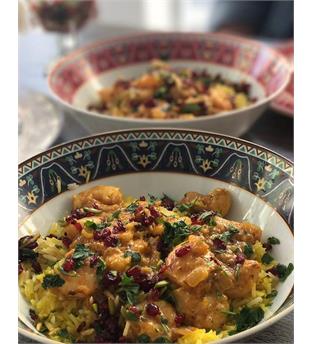 دوپیازى میگو بندرى